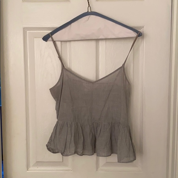 BCBG blue and white striped tank top - Picture 1 of 3